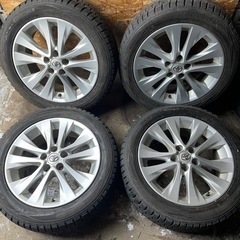 アルファード　ヴェルファイア　純正　アルミホイール　18インチ　バリ山　DUNLOP WM01 235/50R18 スタッドレス タイヤ　18インチ