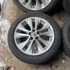 アルファード　ヴェルファイア　純正　アルミホイール　18インチ　バリ山　DUNLOP WM01 235/50R18 スタッドレス タイヤ　18インチ