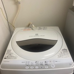 【TOSHIBA】5kg 洗濯機