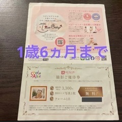 スタジオアリス　ご優待券