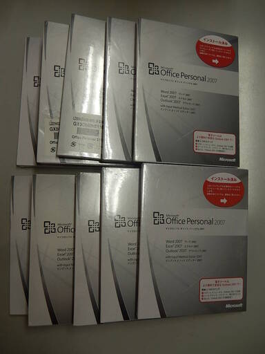 ⑩交渉OK★10セット★新品未開封★正規品★Microsoft Office Personal 2007★10枚以上必要時＝相談OK★掲載画像＝10セット画像★質問NG★逆光撮影★返品不可★お返事は可能な限り迅速回答させて頂きます