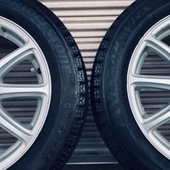 冬タイヤ 195/55R15 プリウス等用アルミ付きスタッドレス バリ山4本組