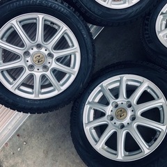 冬タイヤ 195/55R15 プリウス等用アルミ付きスタッドレス バリ山4本組