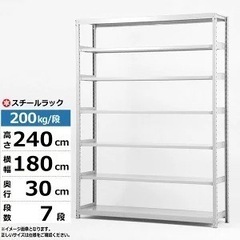 【ネット決済】スチールラック 業務用 幅180 奥行30 高さ2...