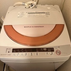 洗濯機　SHARP ES-GE60P