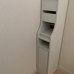 トイレットペーパーホルダー付トイレ収納