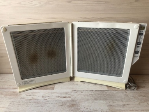 中古【難あり】遠赤外線電気パネルヒーター トヨトミ 開閉式 取扱説明書付