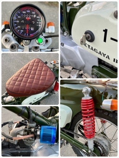 ☆HONDA☆スーパーカブ☆C50☆カスタム☆ボアアップきれいに仕上げまし