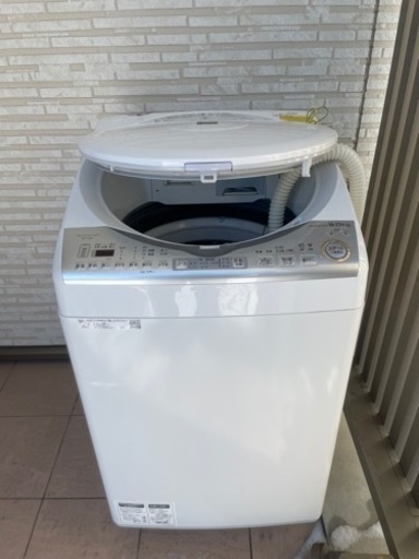 SHARP シャープ 全自動洗濯機 ES-TX8C-W 8kg 2018年