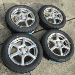 【来店取替】軽自動車 新品スタッドレスタイヤ&アルミ付きセット 155/65R14 グッドイヤー