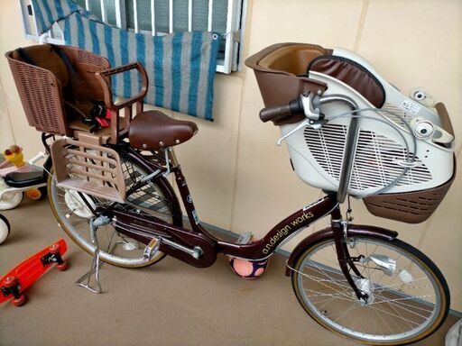 チャイルドシート付きギア自転車