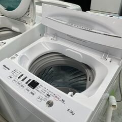 配送設置込み!　ハイセンス5.5K洗濯機　2019年製　分解クリ...