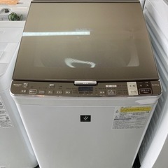 SHARP シャープ ガラストップ プラズマクラスター搭載 8Kg 洗濯機 