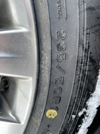 DUNLOP WM03 冬タイヤ 235/50R18 ほぼ新品 ４本 22年製