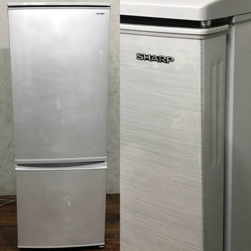 〇pa2/62 SHARP シャープ ノンフロン冷凍冷蔵庫 SJ-D17D-S 167L 2ドア 2018年製 中古 動作品 冷蔵庫 冷凍庫 家電　