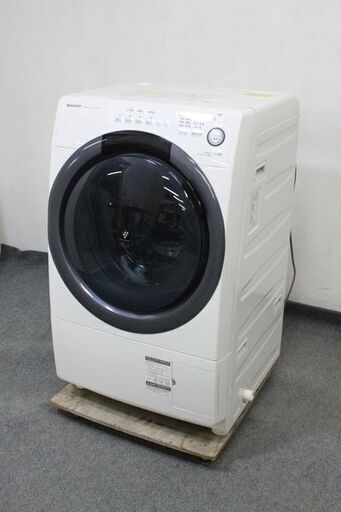 SHARP/シャープ コンパクトタイプ スリムドラム式洗濯乾燥機 洗濯7.0㎏/乾燥3.5㎏ ES-S7D-WL 2019年製 中古家電 店頭引取歓迎 R6703)
