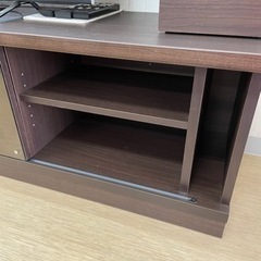 ハイタイプテレビ台☆テレビボード☆ダークブラウン☆収納たっぷり 