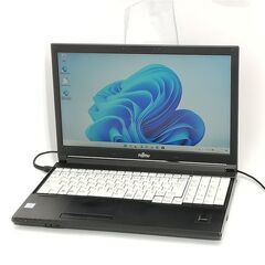 保証付 日本製 高速SSD 15.6型 ノートパソコン 富士通 A577/P 中古良品 第