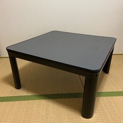 こたつテーブル 天板リバーシブル 黒×白 正方形 75×75cm