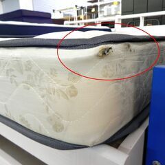 シングルベッド フレンチカントリー調 ホワイト系 幅99×奥200×高80cm