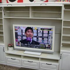 R354 おしゃれエレガント 壁面テレビボード、～65ｲﾝﾁ、訳あり 幅220cm