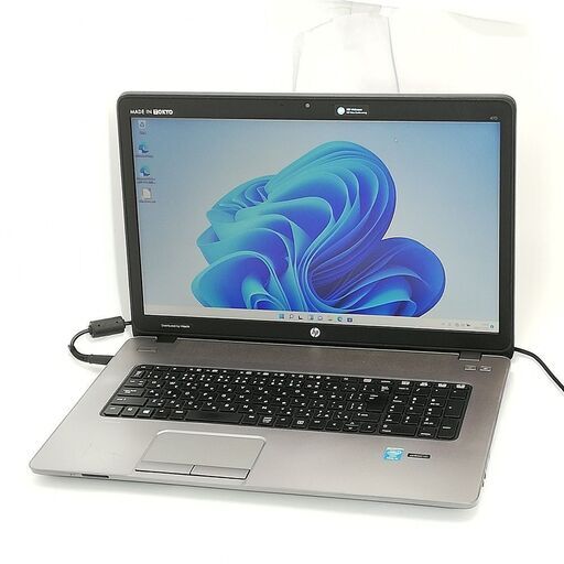 17.3型ワイド ノートパソコン HP 470 G1 中古動作良品 第4世代 Core i3 4GB DVD Webカメラ Windows11 Office 即使用可