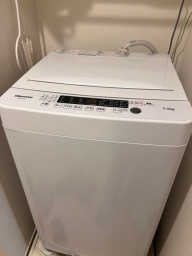 ハイセンス洗濯機5.5kg(2021年製)