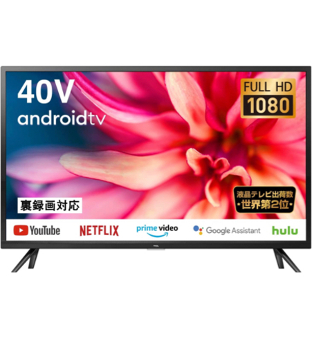 【早いもの勝ち】TCL 40S516 40V型 フルハイビジョン Android TV