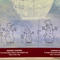 【新品】Snowman Family  LED