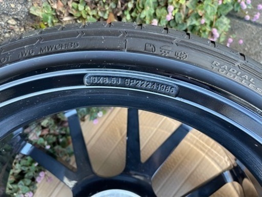 インフォージド iFG23 工場 19×8.5J タイヤ、ホイール、ダウンサスの 