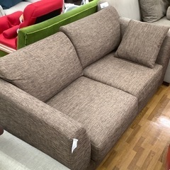ニトリ 2人掛けソファー 布 Nポケット チャコールグレー クッション付 141