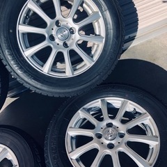 冬タイヤ 195/65R15 カローラ等用アルミ付きスタッドレス バリ山4本組