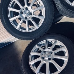 冬タイヤ 195/65R15 カローラ等用アルミ付きスタッドレス バリ山4本組