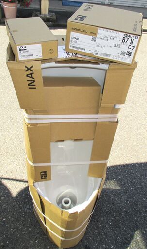 ☆イナックス・リクシル INAX LIXIL U-321RM #BW1 + UF-3JF + UF-300WP 小便器セット◆小便小僧