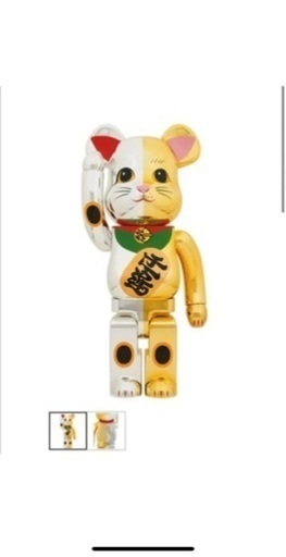 BE@RBRICK 招き猫 開運 銀×千万両 金 1000％