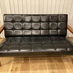 カリモク60 Kチェア2シーター スタンダードブラック