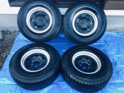 冬タイヤ 265/70R15 プロシード用アルミ付きスタッドレス 4本組 w2 ...