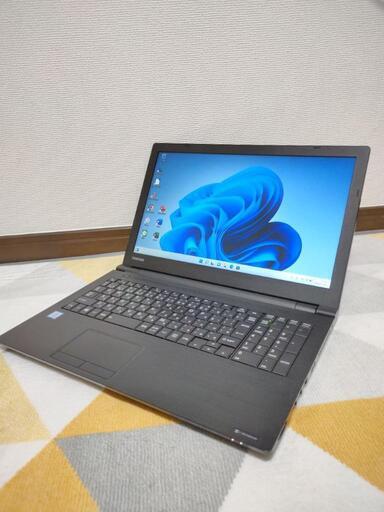 【サクサク動作♪SSD搭載】　TOSHIBA　東芝　高性能core i5  メモリ4GB　新品高速SSD128GB ノートパソコン PC Windows11 テンキー付きキーボード　無線LAN　Wi-Fi　セットアップ済み　すぐ使える♪　DVDドライブ　パソコン　15.6インチ液晶 ノートPC