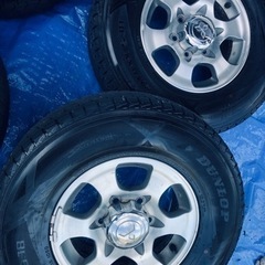 冬タイヤ　三菱パジェロ用アルミ付きスタッドレス