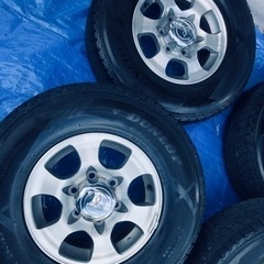 冬タイヤ　三菱パジェロ用アルミ付きスタッドレス