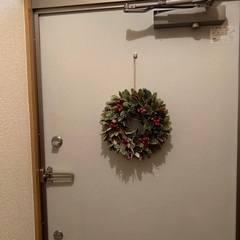 【ネット決済・配送可】クリスマスリース