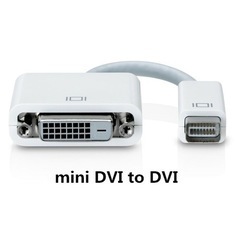 Apple アップル  純正 mini DVI → DVI変換ケ...