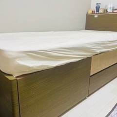 ニトリの収納付きシングルベッド