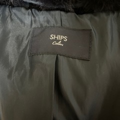 SHIPS ネイビー ダッフル コート ロング