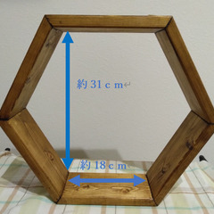 ヘキサゴンシェルフ　大小　個別でもセットでも可