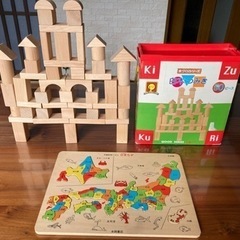 知育玩具　積み木　日本地図パズル