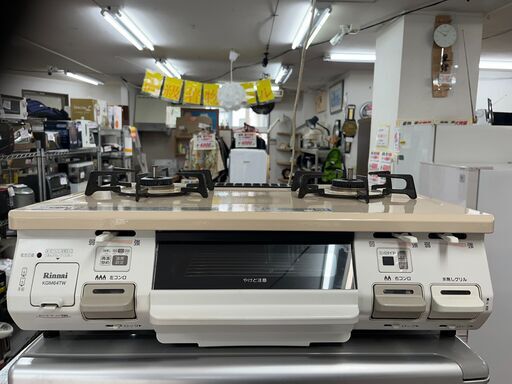 【リサイクルショップどりーむ天保山店】●5710●　ガスコンロ　リンナイ　都市ガス　2019年製　KGM64TW　右強火力