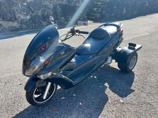 普通免許可能！書類・ナンバー・自賠責あり！マジェスティ風トライク250cc ICEBEAR？ドルフィン？エンジン始動！GY6系 オートマ