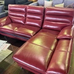 4483 【戸塚区引取り、近隣配送限定】LG 有機EL OLED65C8PJA-本革カウチソファー！オイル仕上げの光沢はgood！30万円ヲ