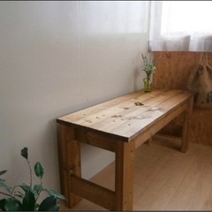 アンティーク風・ベンチ・テーブル・飾り台　100×36cm